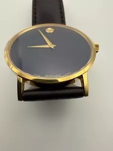 Authentic Movado Museum 40mm Sapphire Crystal Wristwatch w/ Box 71.1.36.1473 - Picture 1 of 10