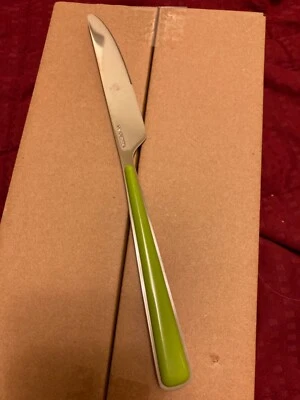Cuchillo de cena Fiesta. Color hierba limón. Juego de cubiertos Merengue repuestos. Foto 1 de 4