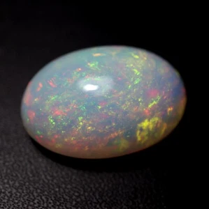 Cabujón ópalo etíope 15,9 crt 23x16 mm natural AAAA+ rojo verde rosa Play Fire - Imagen 1 de 16