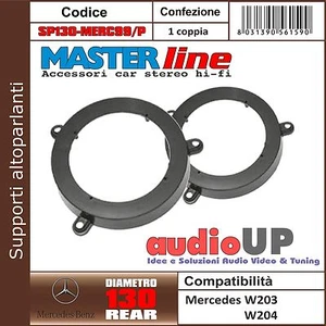 SUPPORTI ALTOPARLANTI 130 mm MERCEDES CLASSE C W204 COUPE 2011> COPPIA ANTERIORI - Foto 1 di 1