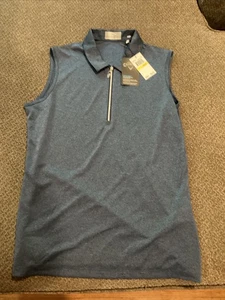 Callaway Golf ärmelloses Damen-Golfshirt M neu 55 $ Etikett blau - Bild 1 von 4