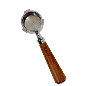 IKAPE Espresso 54 mm Portafiltro sin fondo mango de madera 3 orejas - 9" de longitud - Nuevo - Imagen 1 de 11