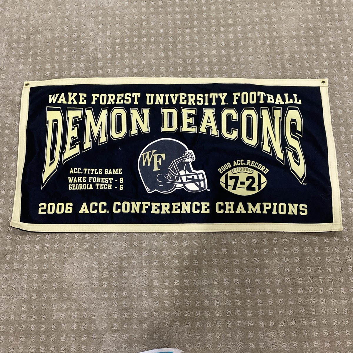 NCAA Wake Forest Demon Deacons 3x5 Foot Banner Flag With Grommets - Premium Polyester, Fade Resistant - View #8