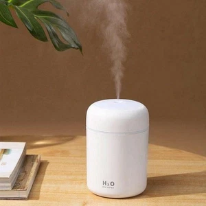 Portable Mini Humidifier Colorful Cool Mist USB Powered Bedroom Office & Car - Picture 1 of 46