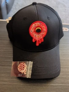 Bonk Golf Donut Fitted Golf Hat with Tee Holder & Magnetic Ball Marker Size L-XL - Picture 1 of 7