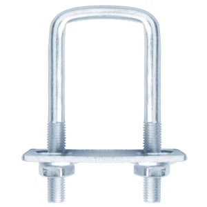 10 Pcs Square U-Bolt 2 Inch Inner Width Galvanized Steel Square Trailer U-Bol - Picture 1 of 3