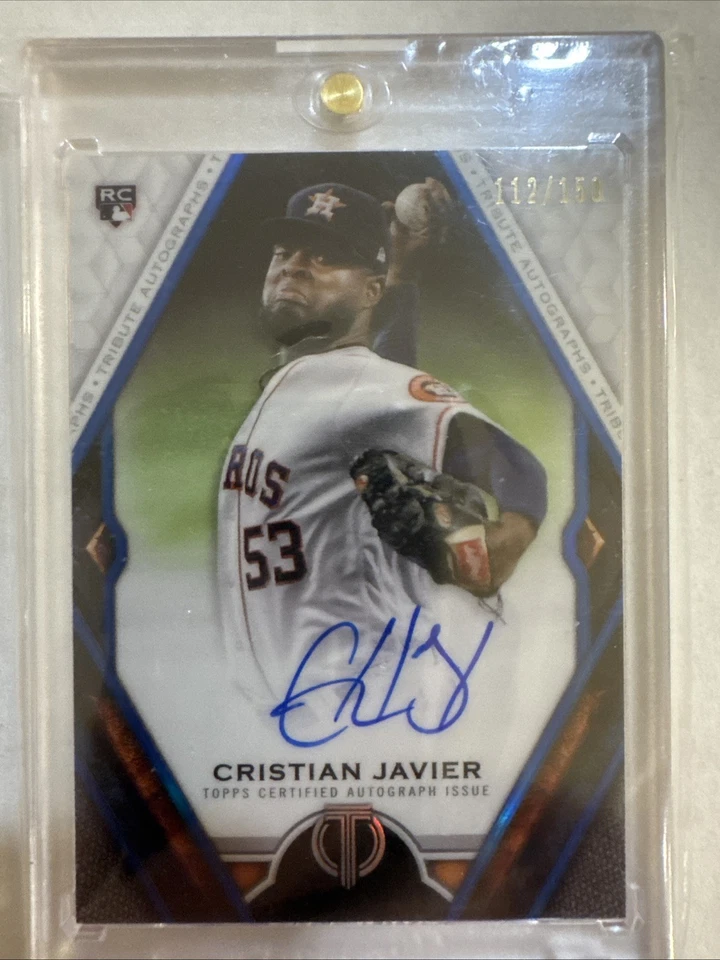 2021 Topps Tribute - Tribute Autographs Cristian Javier #TA-CJ /150 (AU, RC) - Image 1 of 2