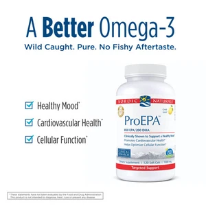 Nordic Naturals ProEPA Lemon - Cardiovascular, Immune and Mood Health, 120 Ct. - Picture 1 of 3