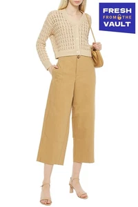 RRP€371 VINCE. Cardigan Size XS Beige Mediumweight Knit Y-Neck - Picture 1 of 5