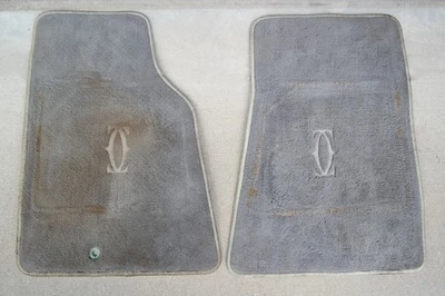 2x 1998-2011 Lincoln Town Car CARTIER Genuine OEM Floor Mat Carpet Set - Gray - Image 1 of 4