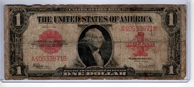 1923 $1 Legal Tender Note 'HORSEBLANKET' VG-F Fr.40 - Image 1 of 2