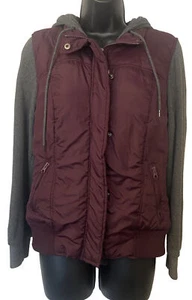 Empyre 1999 Women’s Hooded Purple & Gray Zip Up Jacket Size Medium - Picture 1 of 8