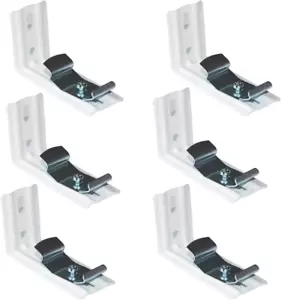 6Pcs L Bracket Vertical Blind Bracket Clips for Vertical Blinds with Headrail Wi - Picture 1 of 6