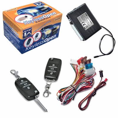 Radio remote control complete 2 x handheld transmitter central locking set many vehicles - Image 1 of 4