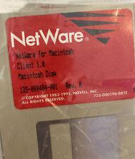 Novell Netware for Macintosh 1.0 Vintage 1983 Sealed  In Package 12 Diskettes