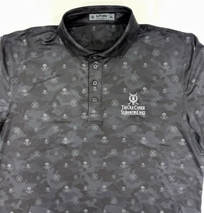 G/Fore Herren Shirt Gr. XL Golf Polo Skulls Tees Logo Camo Print St Andrews Links - Bild 1 von 13