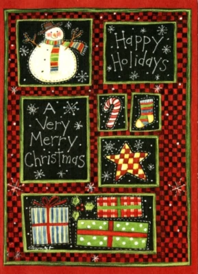 SUSAN WINGET ART HOLIDAY SCENES Lang Christmas Greeting Card New w/ Envelope MG2 - Image 1 of 3