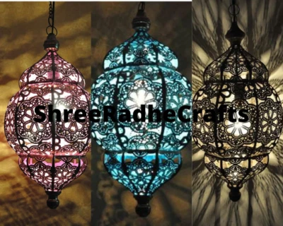 Vintage Design Modern Turkish Handmade Moroccan Pendant Ceiling Home Decor Lamp - Image 1 of 4