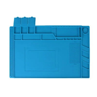 Almohadilla de reparación de soldadura de silicona térmica grande alfombrilla de escritorio 17,7 x 11,8" Foto 1 de 3