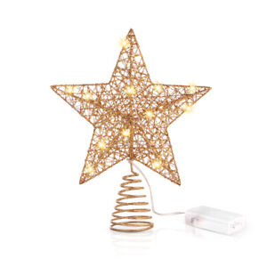 Étoiles Toppers Pour Arbres Étoiles En Forme De Lampe Embouts De L'arbre De Noël