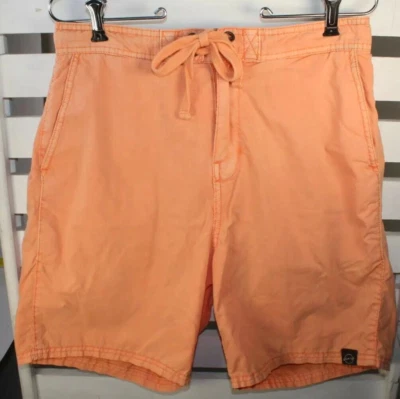 Bañador Pantalones Cortos Original Impermeable Para Hombres MED Naranja Cremallera Encaje Desteñido De Colección Foto 1 de 4