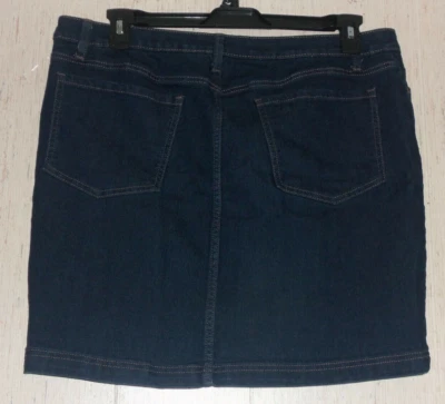 NUEVO PANTALÓN CORTO MUJER RIDERS by Lee DARK WASH DENIM AZUL tiro medio talla 16 M Foto 1 de 3