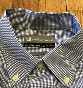 Men’s S Southern Marsh The Gadwall Gingham Collection LS Shirt - Picture 1 of 4