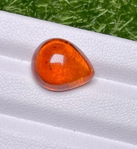 Excelente piedra preciosa suelta cabujón granate espesartita 100 % natural de 11,36 quilates - Imagen 1 de 3