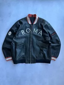 Vintage Adidas Roma Olympische Spiele 60er Jahre Lederjacke - Bild 1 von 16
