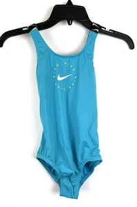 Nike Girl’s Blue One Piece Swimsuit Size Small - Picture 1 of 3