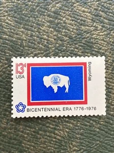 US 1976 State Flags Wyoming 13c single (1 stamp) MNH 1658 - Picture 1 of 2