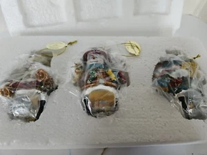 3 NIB Snowman Thomas Kinkade Snow Bells Collectibles Bradford Exchange 2009 #1 - Picture 1 of 7