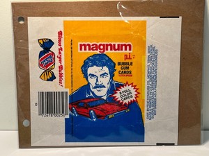 1983 Donruss Magnum P.I. trading cards wax wrapper Tom Selleck