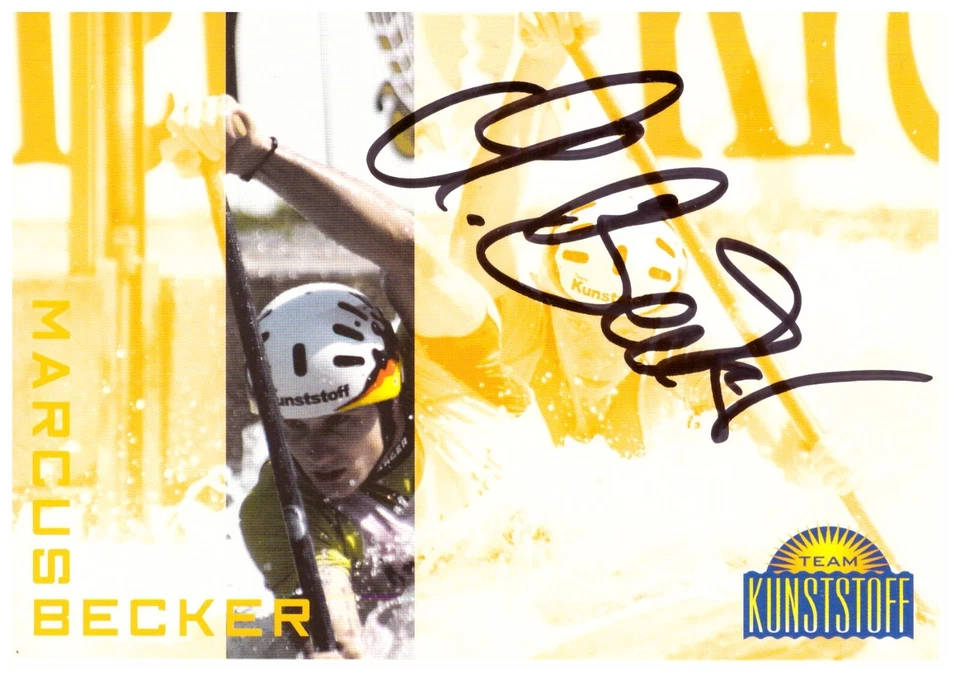 Marcus Becker Kanusport (2.OS 2004) Autogrammkarte (09.23) - Bild 1 von 1