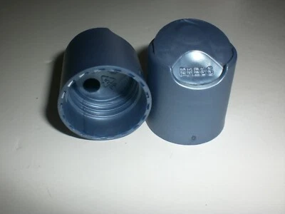 24-410 METALLIC BLUE PEARL DISC TOP CAP LOT OF 100 CAPS - Image 1 of 4