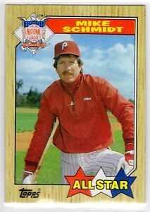 Mike Schmidt All Star 1987 Topps 597 Hall of Fame Phillies