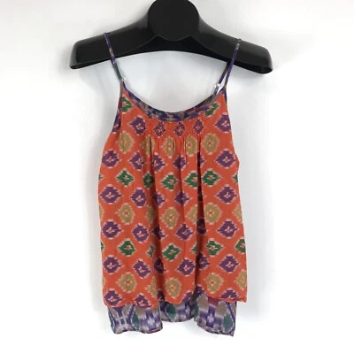 Denim & Supply Ralph Lauren Aztec Print Cami женские небольшие хлопковые многослойные богемное - Изображение 1 из 4