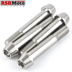 M10 Titanium Front Brake Caliper Bolts Tapered Head, M10x1.25x60 - Picture 1 of 10