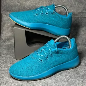 Scarpe sneakers stringate Allbirds lana - taglia 8 - blu verde acqua - 0422 - Foto 1 di 7