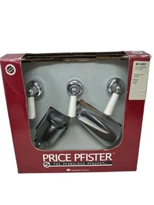 Price Pfister  Porcelain Lever Collection Tub & Shower Set Three Valve 801-30PC - Picture 1 of 10