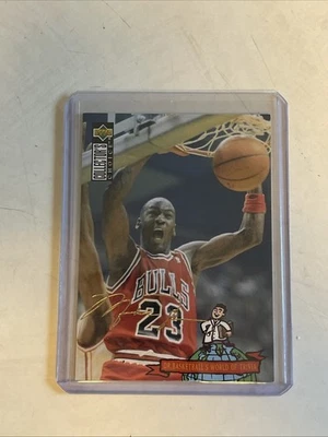 Michael Jordan Gold Signature #402 Bulls 1994-95 Upper Deck Collector's Choice Foto 1 de 2