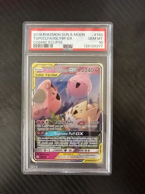 Togepi & Cleffa & Igglybuff GX 143/236 Sm-Cosmic Eclipse Holo - Image 1 of 2