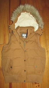 Fat Face brown hooded bodywarmer,feather & down filling size 12 - Picture 1 of 3