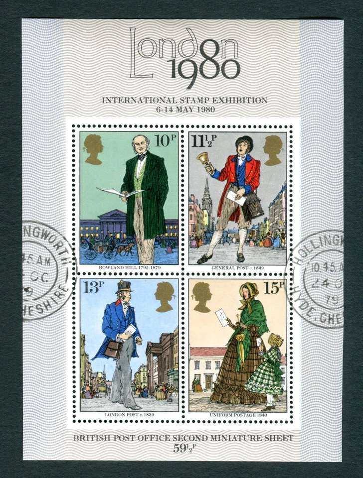 1979 GB Sir Rowland Hill MS CTO Fine Used. SG MS1099 - Image 1 of 1