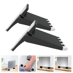 2 Pcs Notebook-Kühlkörper Schreibtisch-Laptop-Ständer Laptop-Unterstützung - Afbeelding 1 van 12