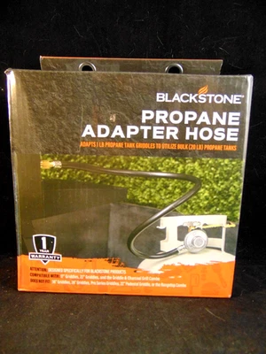 Mangueira e regulador adaptador de propano Blackstone para tanque de 20 lb, grelha a gás e chapa - Imagem 1 de 4