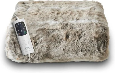 Dreamland 16710 Heated Blanket Single Intelliheat Technology Alaskan Husky Grey - Image 1 of 4