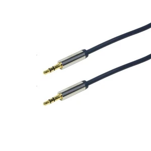 LogiLink CA10030 Audio Anschlusskabel 3.5 Klinke Stereo 0,30 m dunkelblau - Bild 1 von 2