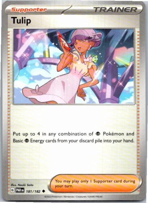 Tulip #181/182 Pokemon SV04: Paradox Rift Near Mint or Better - Image 1 of 1