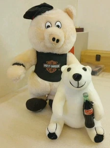 Harley Davidson Stuff Pig and Coca-Cola Stuff Bear - Imagen 1 de 12